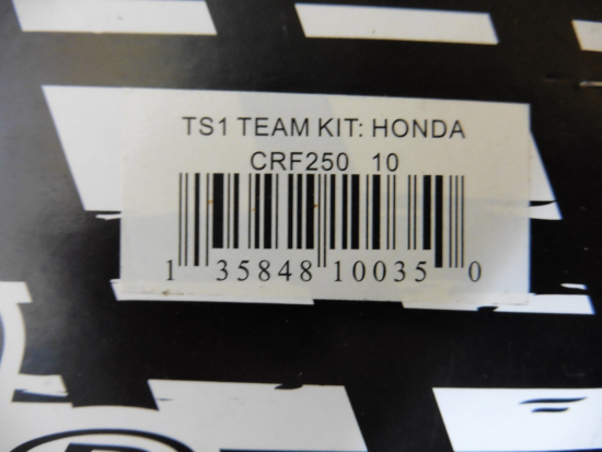Dekorsatz Aufkleber Sticker Sitzbezug passt an Honda Crf Cr-f Cr250f 2010 sw-rot
