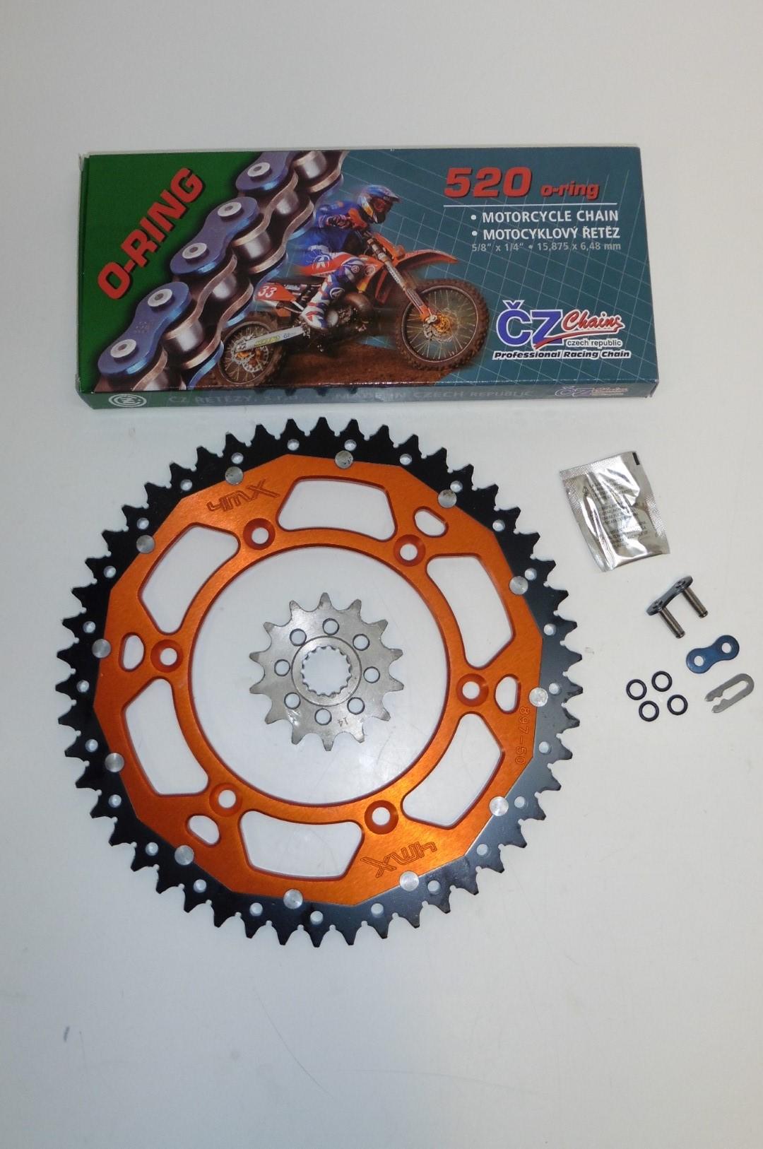 Kettensatz Kettenrad Ritzel O Ring Sprocket Ktm Sx Sxf Exc 125 530 Lc4