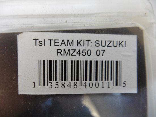 Dekorsatz Aufkleber Sticker Sitzbezug passt an Suzuki Rmz Rm-z 450 2007 sw-gelb