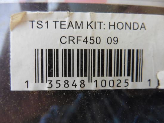 Dekorsatz Aufkleber Sticker Sitzbezug passt an Honda Crf Cr450f 2009 sw-rot