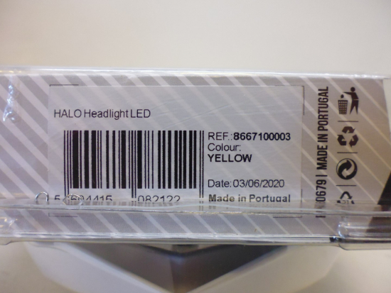 Lichtmaske Halo Led Verkleidung Lampenmaske headlight universal gelb-wei