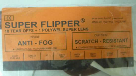 Abreivisiere Smith Speed 1 Visier 10 Tear-Offs-Ersatzscheiben Brillenglas lens