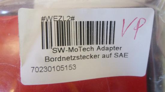 Adapter Sw-Motech Bordnetzstecker auf Sae on-board power supply plug Motorrad