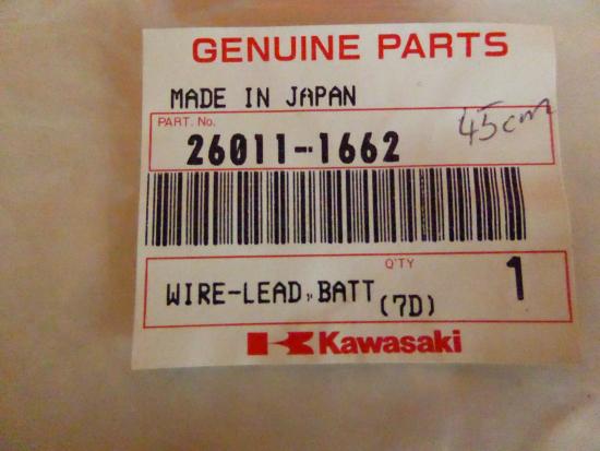 Batteriekabel Minus battery wire lead passt an Kawasaki Vn 1500 26011-1662