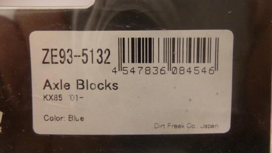 Achsblcke axle blocks passt an Kawasaki Kx 85 100 01-21 blau