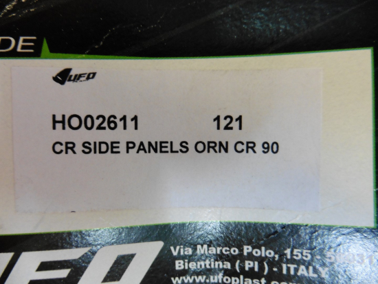 Seitenverkleidung Heckverkleidung side panels passt an Honda Cr 125 R 89-90 rot