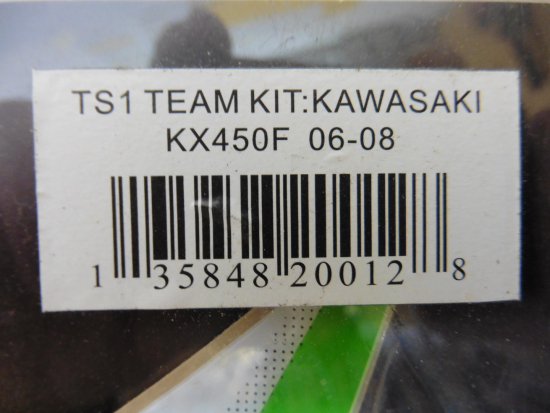 Dekorsatz Aufkleber Sticker Sitzbezug passt an Kawasaki Kxf Kx450f 06-08 sw-grn
