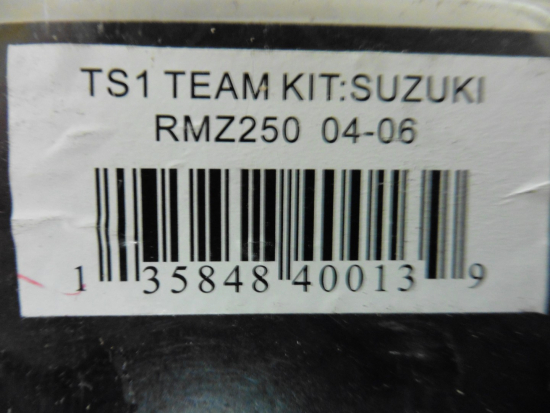 Dekorsatz Aufkleber Sticker Sitzbezug passt an Suzuki Rmz Rm-Z 250 04-06 sw-gelb