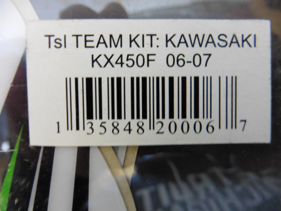 Dekorsatz Aufkleber Sticker Sitzbezug passt an Kawasaki Kxf Kx450f 06-07 sw-grn
