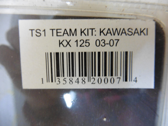 Dekorsatz Aufkleber Sticker Sitzbezug passt an Kawasaki Kx 125 03-07 sw-grn