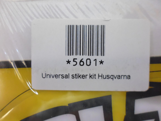 Dekorsatz universal Aufkleber Verkleidung graphic kit passt an Husqvarna gelb-bl