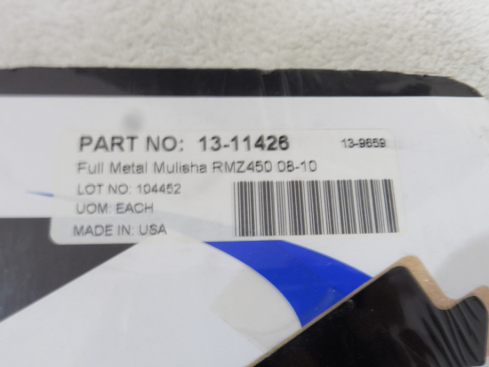 Dekorsatz Metal Mulisha Aufkleber Sticker passt an Suzuki Rmz 450 08-10 sw-gelb