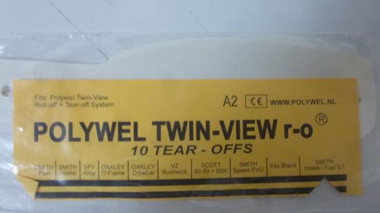 Abreivisiere Smith Intake/Fuel V.1 10 Visierfolien Tear-Offs Twin-View