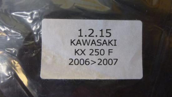 Dekorsatz Startnummernuntergrund Aufkleber passt an Kawasaki Kxf 250 06-08 sw