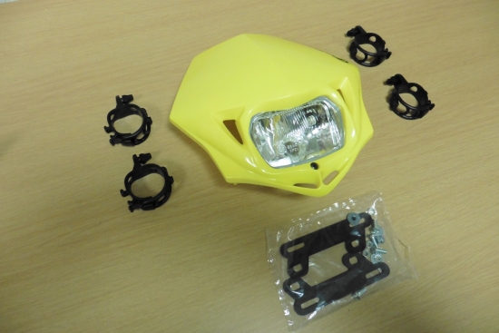Lichtmaske Mmx Lampenmaske Verkleidung headlight passt an Suzuki Rm Rmz gelb