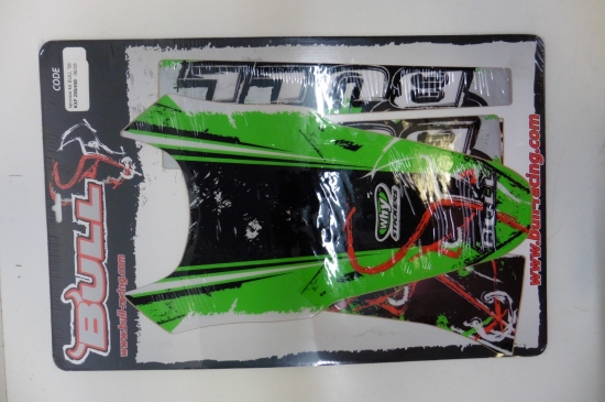Dekorsatz Bull Aufkleber Sticker passt an Kawasaki Kxf 250 450 06-08 sw-grn
