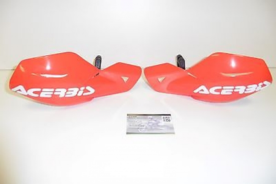 Acerbis Uniko Handprotektoren rot/wei - Lager -