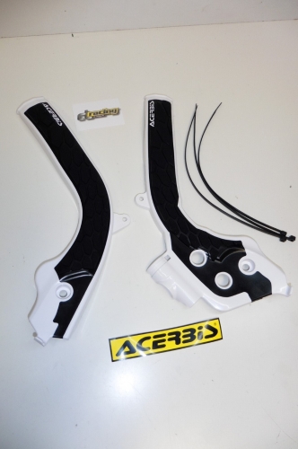 Acerbis X-Grip Rahmenschutz passt an KTM Sx Sxf Ex Exc weiss - Lager -