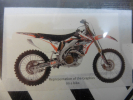 Dekorsatz Aufkleber Sticker Sitzbezug passt an Honda Crf Cr450f 2009 sw-rot