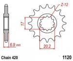 Ritzel 11 Zhne Antriebsritzel sprocket passt an Yamaha Trx passt an Beeline Smx